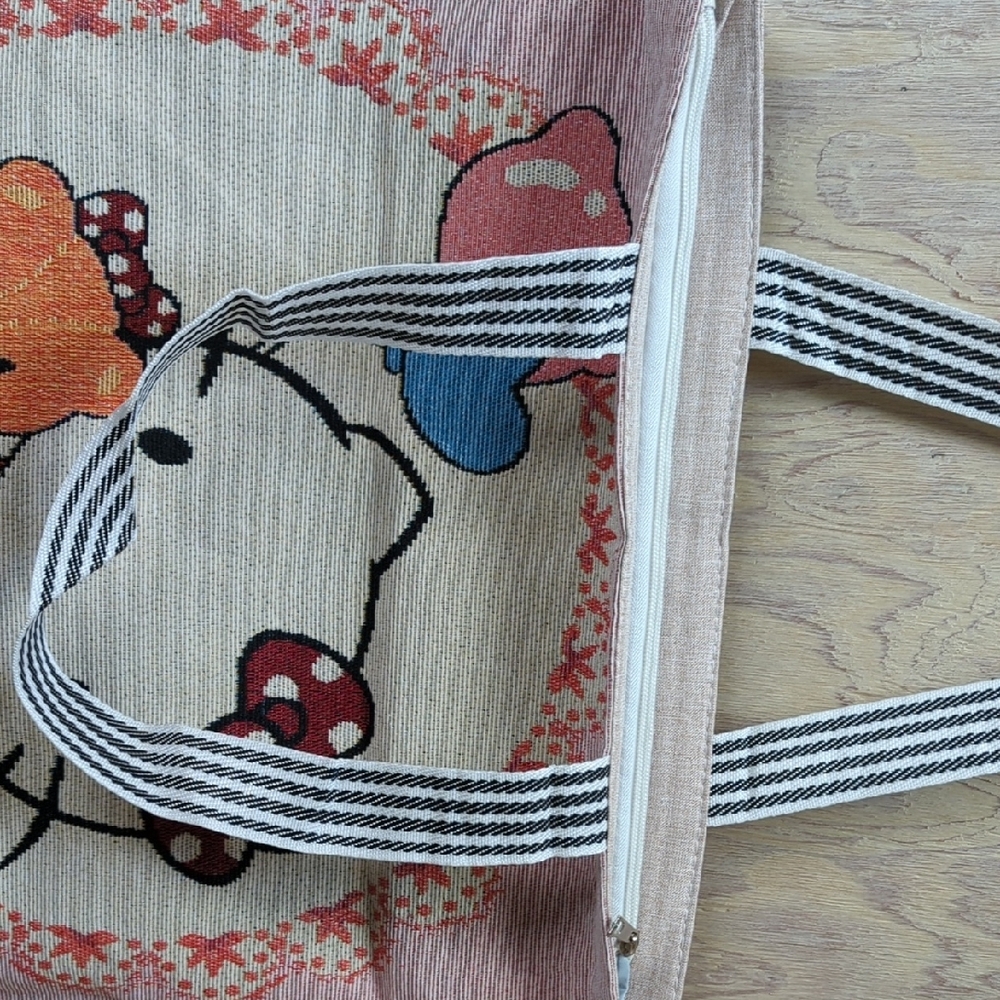 Hello Kitty Large Woven Waterproof Tote Bag - Picture 8 of 10